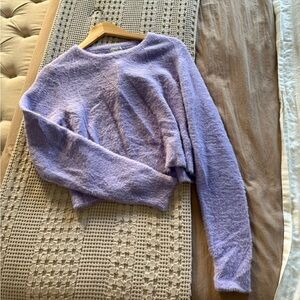 NEW The Drop Purple Fuzzy Sweater‎ Size L